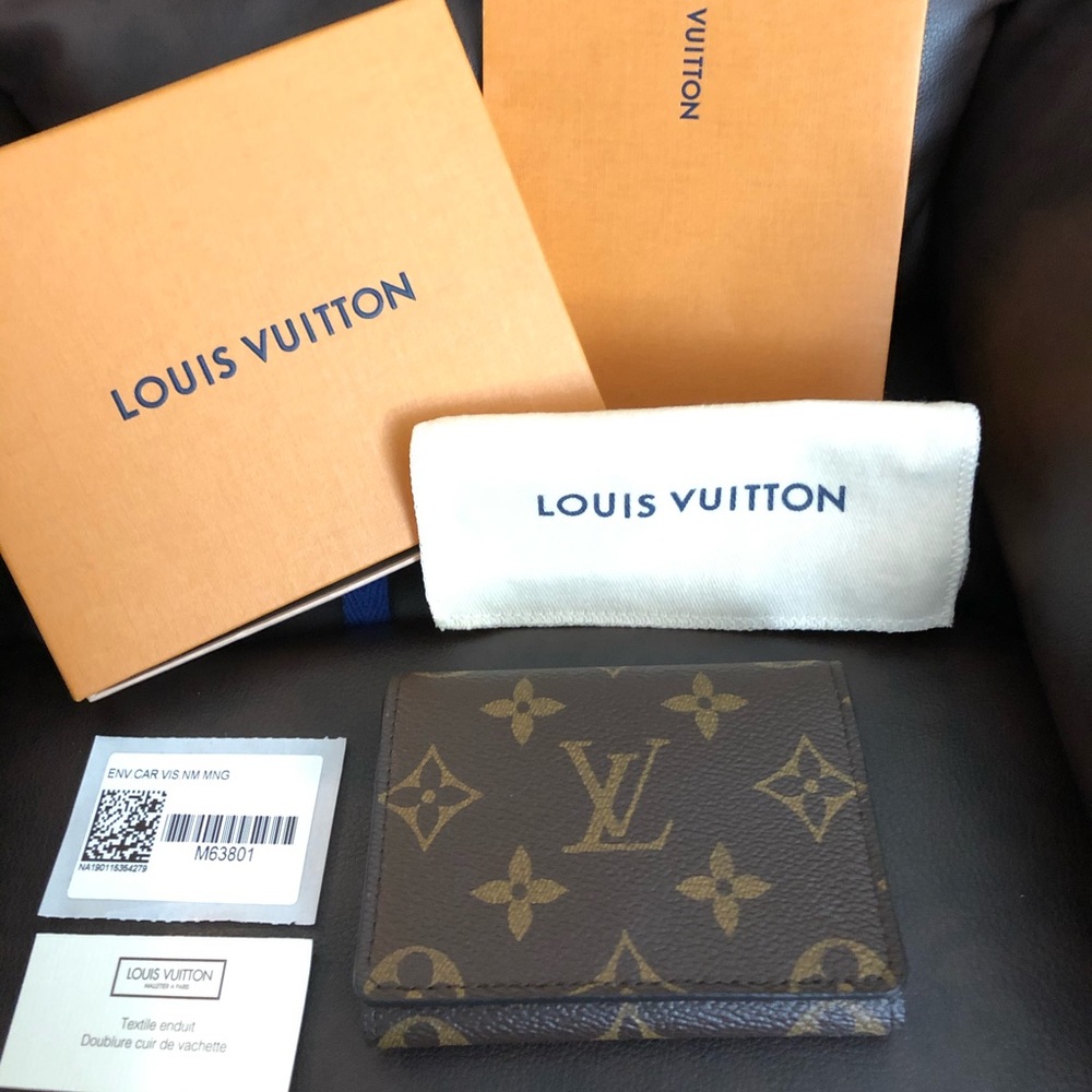 💯 Authentic LV Envelope Business Card Holder